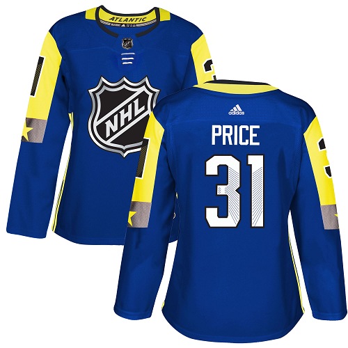 Adidas Montreal Canadiens #31 Carey Price Royal 2018 All-Star Atlantic Division Authentic Women Stitched NHL Jersey->women nhl jersey->Women Jersey